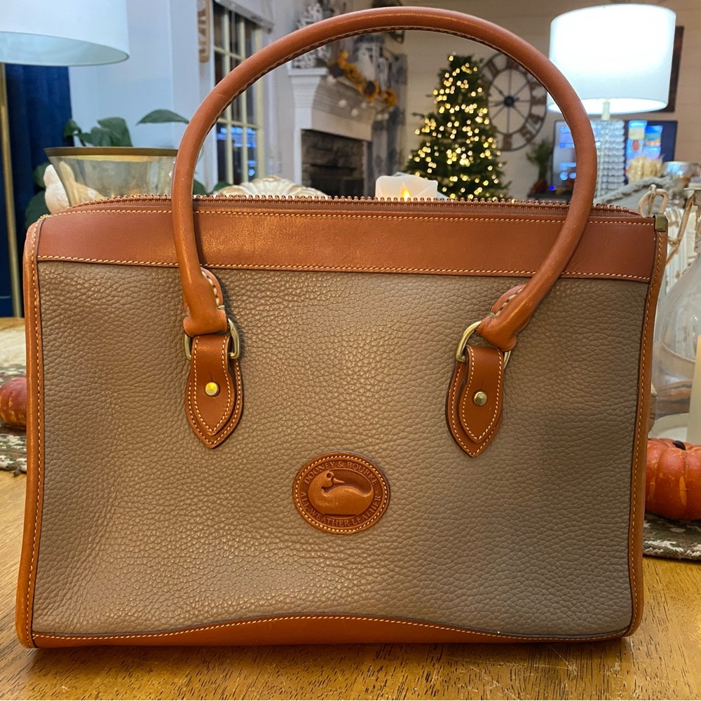 Dooney & Bourke Brown and Tan Satchel